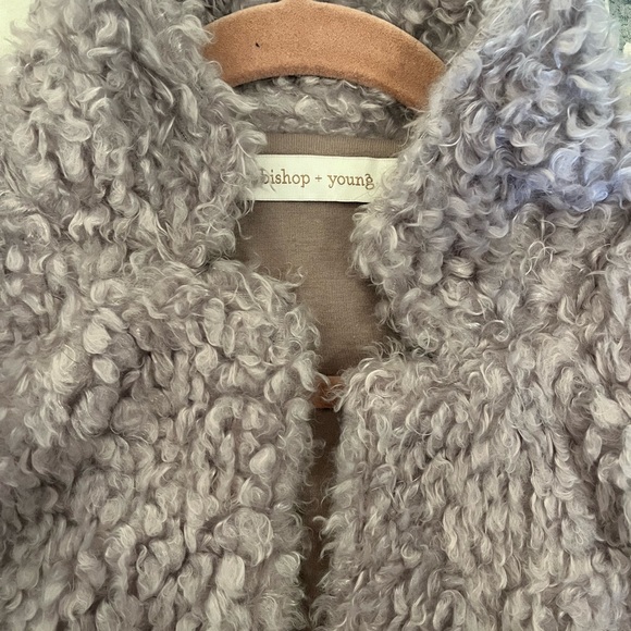 bishop + young Teddy Jacket in Grey Size Small - Picture 3 of 9